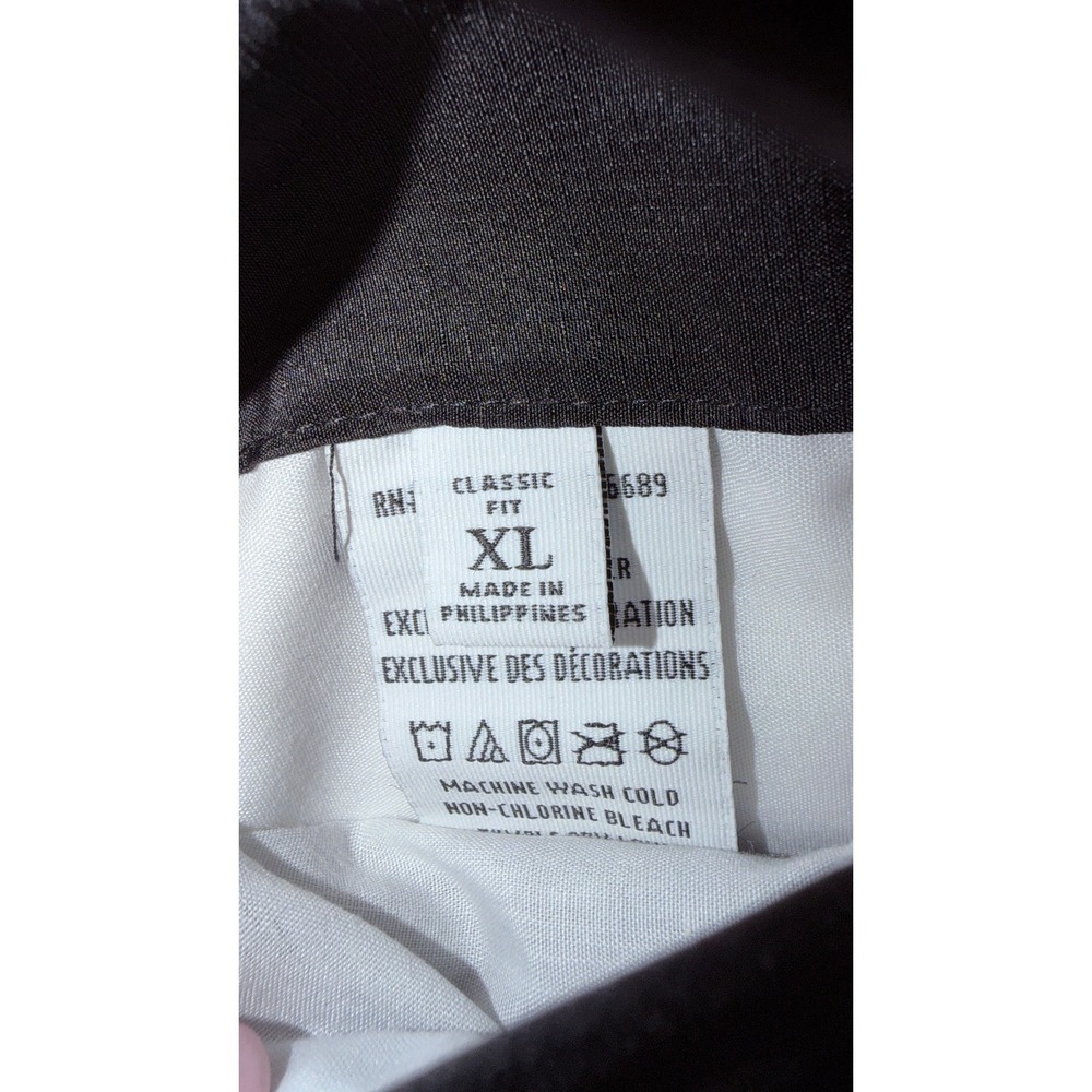 Robert Graham Reversible Bomber Jacket XL Black Blue White Abstract Print Golf - Picture 5 of 10
